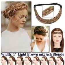 Thick Plaited Braided Headband Chunky Hair Extensions Real as Human Hair Band US picture