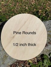 Unfinished Any Size Up To 40”  CNC Cut Pine Wood Circle picture