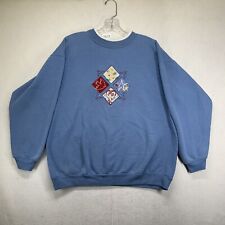 Vintage M&C Sportswear Ladies Sweatshirt Crew Neck Pullover Embroider Top Large picture