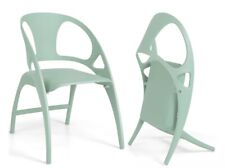 Costway Set of 2 Folding Dining Chairs Modern PP Dining Chairs Indoor & Outdoor picture
