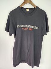 90s Vintage Pat Metheny Group T-shirt USSR Tour 1987 Black Size M picture