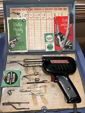 Vintage Weller Soldering Iron Gun Kit Tool 8250A 250W +Metal Case Manuals-  USA picture