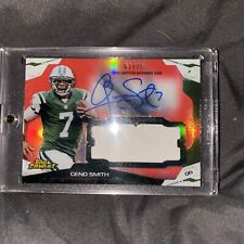 2013 Topps Finest Geno Smith Red Refractor RPA Jersey Patch Auto Rookie Rc 62/75 picture