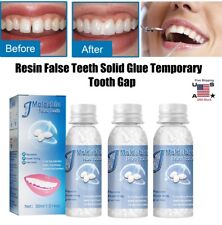 3× Resin False Teeth Solid Glue Temporary Tooth Gap Filler Tooth Repair Moldable picture