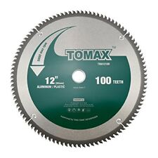 Tomax 12-Inch 100 Tooth Tcg Aluminum And Non-ferrous Metal Saw Blade With 1-Inch picture
