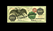 Reproduction Rare USA $100 1863 Legal Tender Banknote america picture