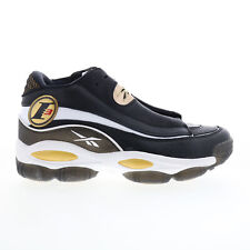Reebok The Answer DMX Mens Black Leather Lace Up Lifestyle Sneakers Shoes picture
