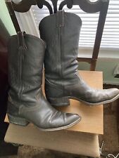 Vintage Nacona Boots USA Men’s Western/Cowboy 8.5 D Dk Brown Leather #1209 picture