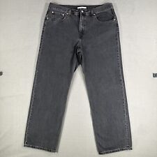 Levis Jeans Womens 33 Black Low Pro Straight Relaxed Loose American Denim EUC picture
