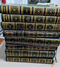 INTERNATIONAL COLLECTORS LIBRARY/ Book Lot 8 Guilded Decor Green Black Classics picture