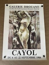 CAYOL 1984 French Art Exhibition Poster RARE VINTAGE ORIGINAL picture