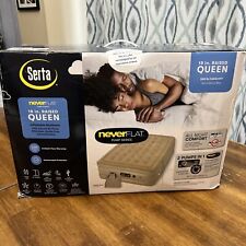 Serta  Never Flat 18 Inch Raised Inflatable Mattress, Size Queen - Beige picture