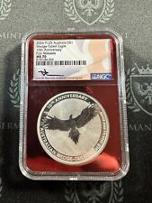 2024 Australia Wedge Tailed Eagle Red Label 1 oz Silver NGC MS70 Mercanti signed picture