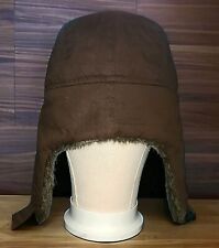 Trouble Incorporated Brown Hunting Trapper Winter Hat w/Neck & Earflap Age 12-18 picture