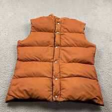 Vintage Gerry Vest Mens Extra Large Orange Reversible Down Puffer Made In USA picture
