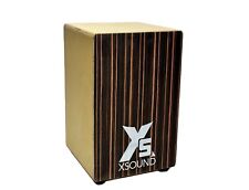 Wooden Drum Percussion Box Cajon  with Adjustable Guitar Strings Birch Ebony picture