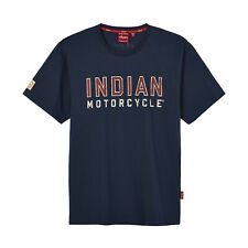 Indian Motorcycle Men's Distressed Block Logo T-Shirt, Navy picture