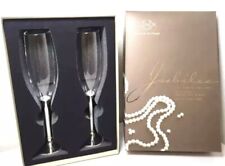 Lenox Jubilee Pearl Champagne Toasting Flutes With Box Brand New Never Used picture