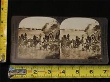 b122, Keystone Stereoview - Water Carriers Dipping Water - Nile, Egypt, c1910's picture