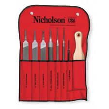 Crescent Nicholson 22025Nnn Machinist File Set With Cleaner, 8 Piece picture