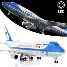 1/150 Air Force One Boeing 747 Airplane Model W/ Landing Gear Voice Control Lamp picture