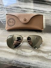 1970's 58[]14mm VINTAGE B&L RAY BAN G31 FULL MIRRORED GEP AVIATOR SUNGASSES picture