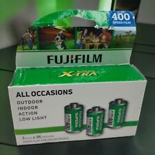 FUJIFILM 400 ISO 35mm Film 3-Pack 36 Exposures Color Film Open Box EXP 8/2022 picture