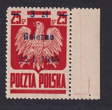Poland 1945 Fi. 354 B12 ERROR MNH ** Gniezno signed picture