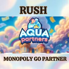 RUSH PRE ORDER Monopoly Go AQUA PARTNERS Event Full Carry Slot picture