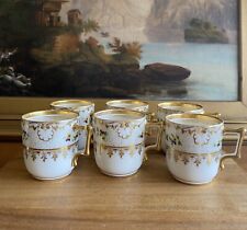 Sale (6) RICHARD KLEMM Dresden Porcelain DEMITASSE CUPS Antique Late 19th CE picture