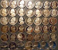 1968-S thru 2024-S Jefferson Nickel Gem Proof 60 Coin Complete Date Set Run picture