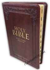 KJV King James Gift Edition Bible burgundy leathertouch with thumb index picture