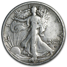 1916-D Walking Liberty Half Dollar Fine picture