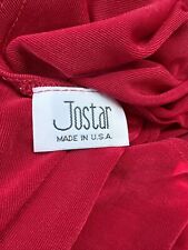 JOSTAR ACETATE Spandex SLINKY Knit Short Sleeve Top Stretch Travel DK RED 3X picture
