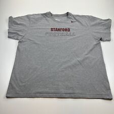 Nike Stanford Cardinal Football Shirt Mens 3XL XXXL Gray Crew Neck NCAA picture