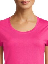 No Boundaries Women's Juniors T Shirt Cap Sleeve LARGE (11-13) Pink Fuchsia NWT picture