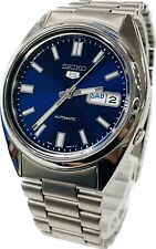 Seiko 5 Automatic 7S26-0480 Automatic Blue Dial Mens Watch Excellnent A777 picture