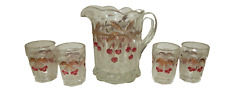 Miniature Mosser Cherry & Cable Miniature Glass Water 5 Pc Set picture