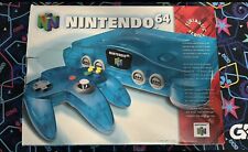 Nintendo 64 Ice Blue Funtastic Console In Original Box w/ Styrofoam US Model picture