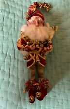 Mark Roberts Collection Christmas Winged Fairy Jingle Bells Red Gold No Box COA picture