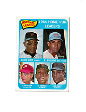 1965 Topps Baseball 1964 Home Run Leaders #4 Centered Nm/Mt Nicely Centered Mays picture