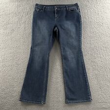 Simply Vera Wang Womens Jeans Blue Size 16P Mid Rise Bootcut Cotton Blend picture