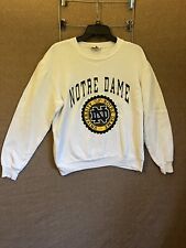 Vintage Notre Dame Fighting Irish Nutmeg Mills Made USA Mens Sweatshirt Size L picture