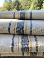 Grain Sack Fabric by the Yard, Ticking Fabric, French Country, Cottage Farmhouse picture