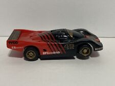 TYCO Porsche 962 #49 Turbo BF Goodrich HO Slot Car Red Black Gold Vintage READ picture