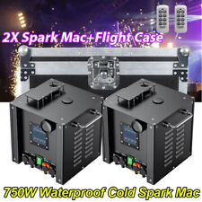 2X Waterproof Cold Spark Machine 750W Stage Effect DMX Firework DJ Wedding&Case picture