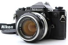 [Exc+5] Nikon FE Black 35mm SLR Film Camera 50mm F1.4 Lens From JAPAN picture