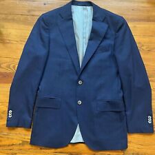 SuitSupply Lazio 100% Wool Navy Blue Blazer 38R picture