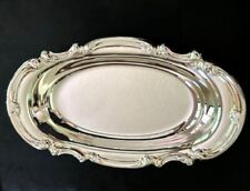 Vintage Gorham Silverplate Oval Tray 12x7.5” - Perfect for Bread, Rolls, etc picture