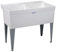 Mustee Utilatwin 40 in. W X 24 in. D Double Thermoplastic Laundry Tub picture